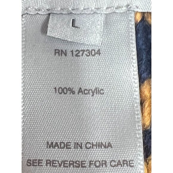 Women's Geometric Large Cardigan Sweater Open Front Knit Long Sleeve Multicolor - Picture 11 of 11